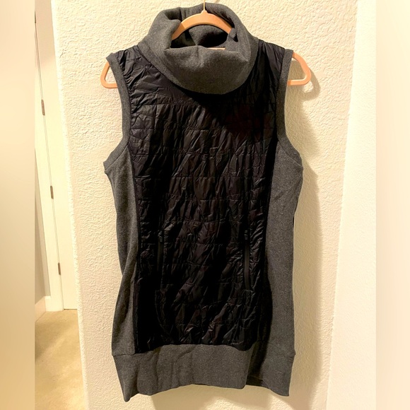 MPG Sweaters - MPG Park City Quilted Sleeveless Tunic, Sz M